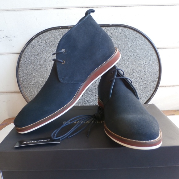 Banana Republic Chukka Boot David Navy Blue 231m